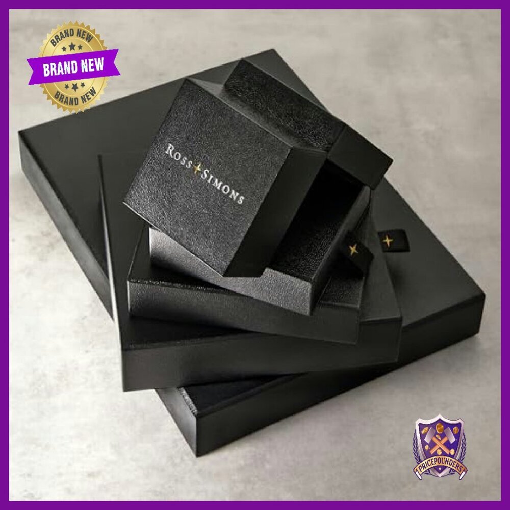 Sterling Silver Diamond Aquamarine Stretch Bracelet 8 Inch - Picture 5 of 6